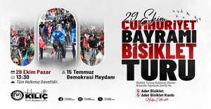 Bafra belediyesi ödüllü 5'inci Cumhuriyet bayramı bisiklet turu