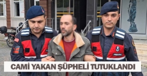 Samsun'da camiyi yakan şüpheli tutuklandı