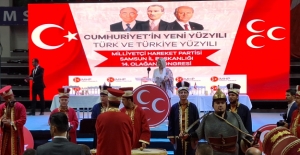 Samsun'da MHP olağan kongresini gerçekleştiriyor