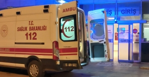 Samsun'da merdivenden düşen kadın hastaneye kaldırıldı