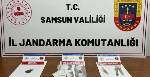Samsun'da jandarma uyuşturucu operasyonu 3 gözaltı