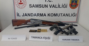 Samsun'da silah ve uyuşturucu operasyonu