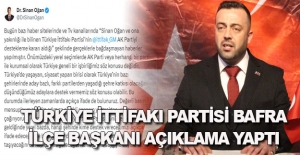 Türkiye İttifakı Partisi Bafra İlçe Başkanı açıklama yaptı