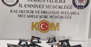 Samsun'da kaçak silah operasyonu 5 gözaltı