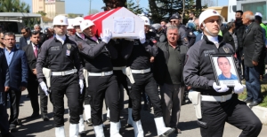 Samsun'da hayatını kaybeden polis toprağa verildi