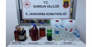 Samsun'da kaçak alkol operasyonu bir gözaltı