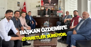 MHP’li Belediye Başkanı Özdemir’e ziyaretler sürüyor