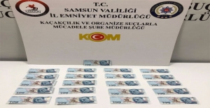 Samsun'da sahte banknot operasyonu 2 gözaltı